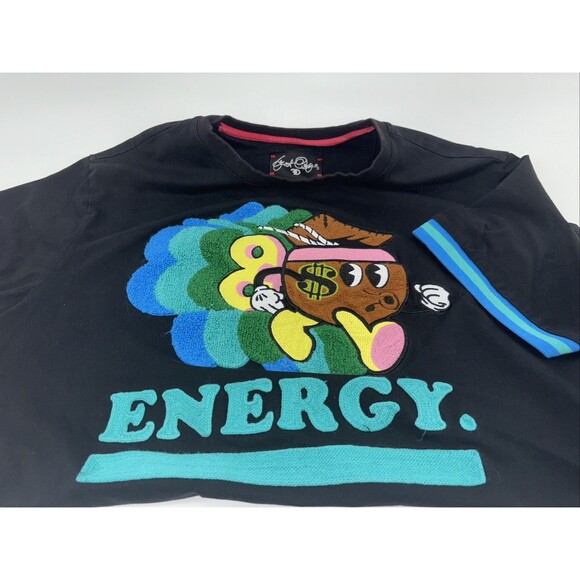 Frost Originals Men's T-Shirt ENERGY Black Size XL Embroidered - Picture 1 of 11